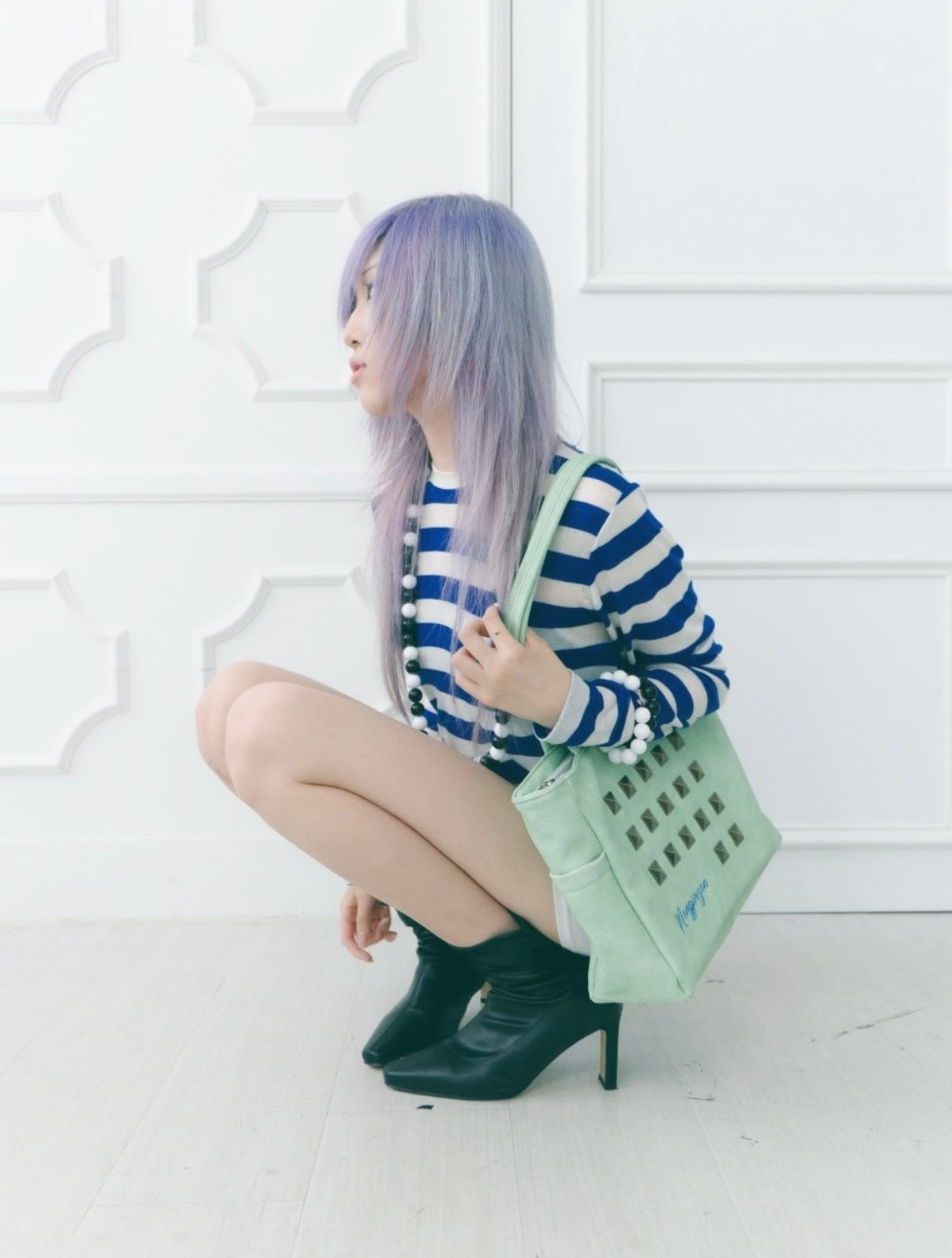 Hard candy bag (mint green)