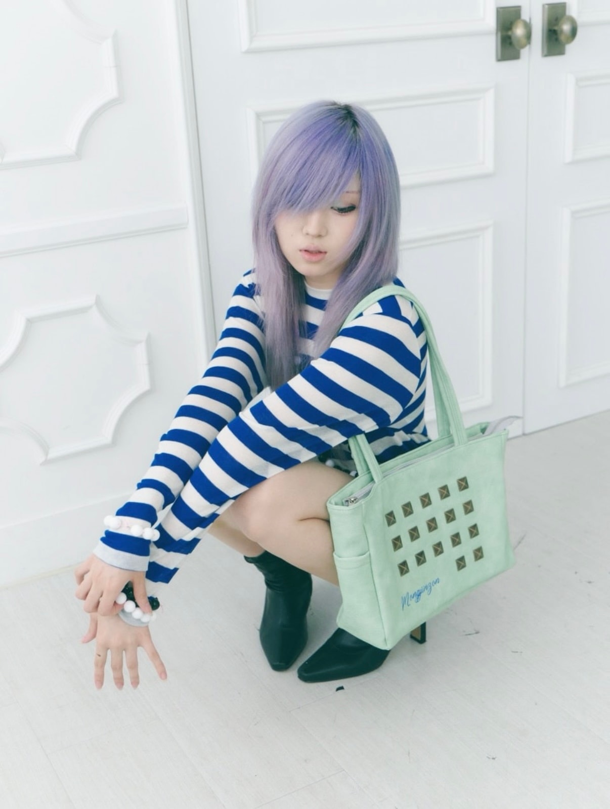 Hard candy bag (mint green)