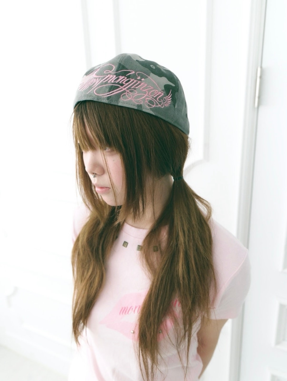 Lettering wing cap (camo)