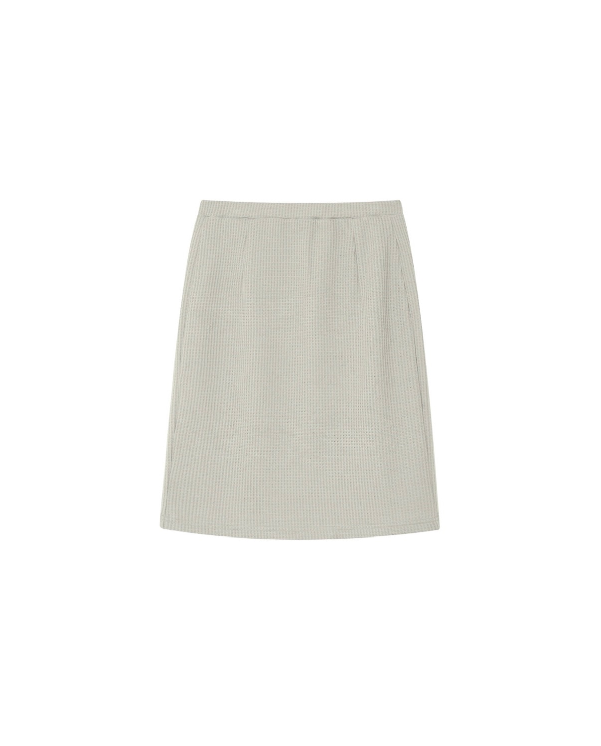 WAFFLE SKIRT (MELANGE GRAY)