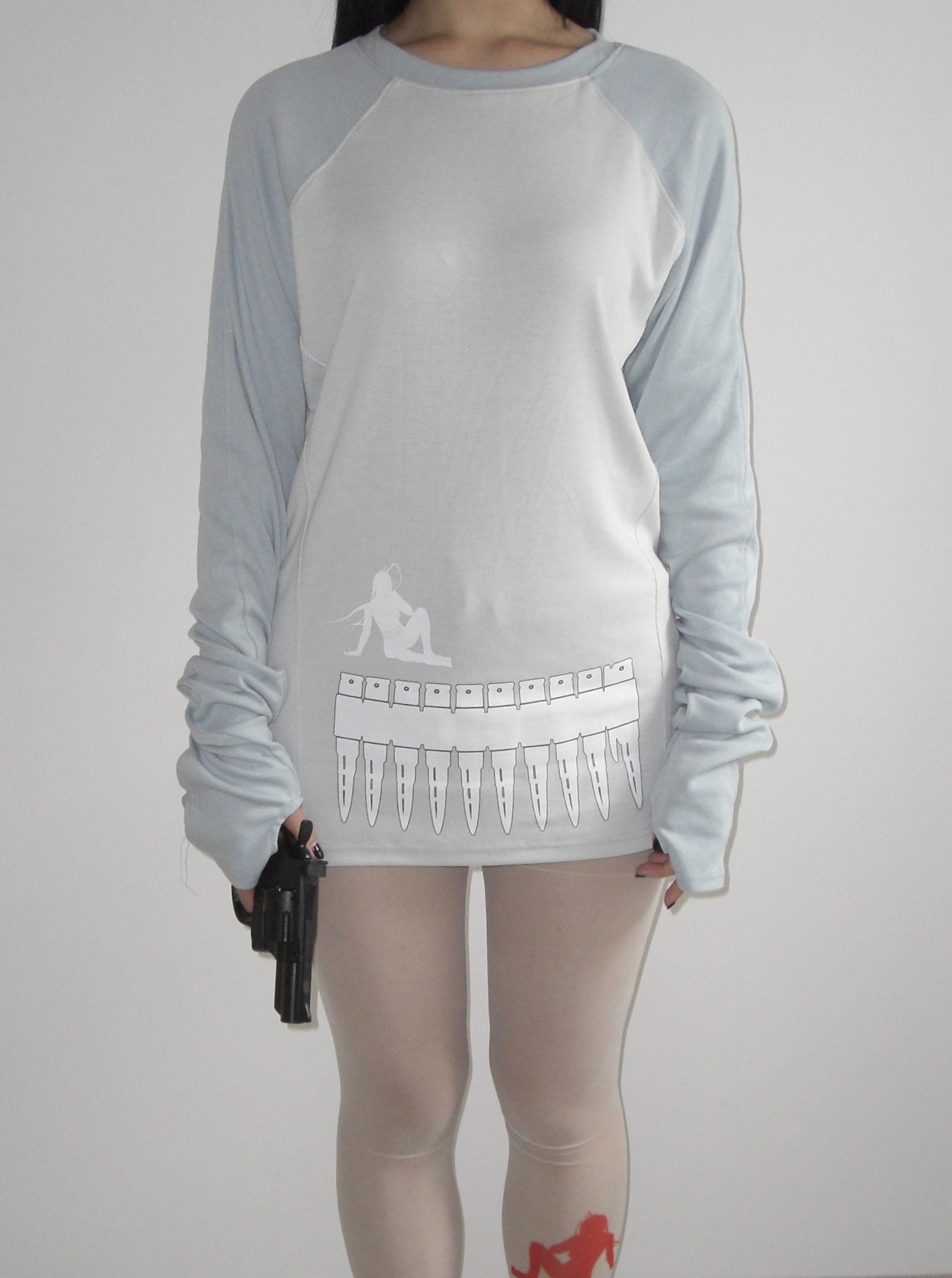 MAGAZINE LONG-SLEEVE TOP MINT