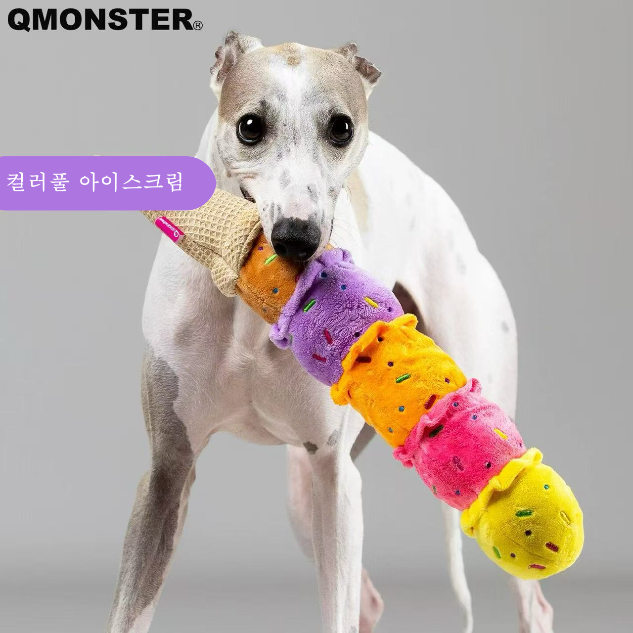 Mongpet 컬러풀 아이스크림 소리나는 강아지 장난감