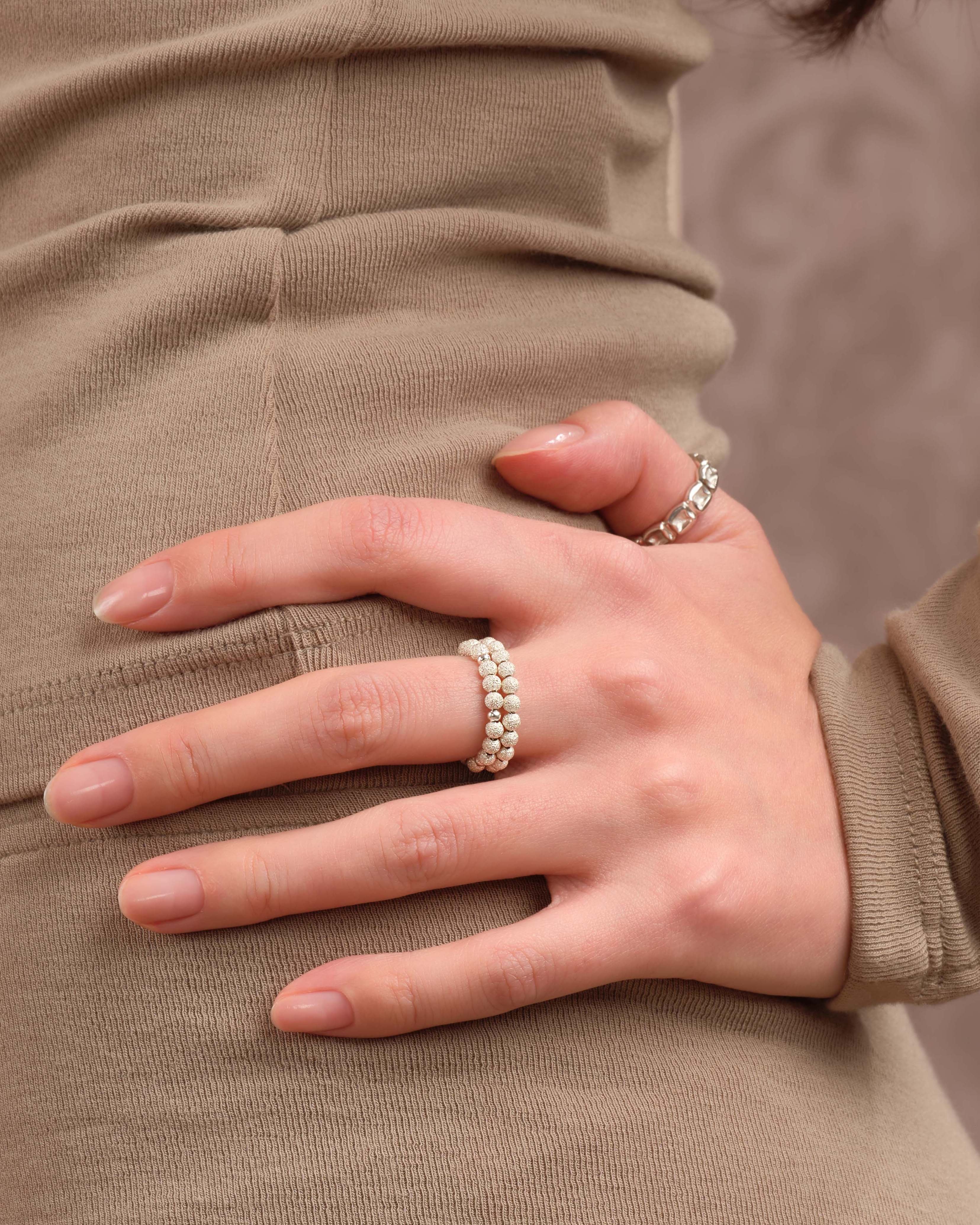 Matte sand ring