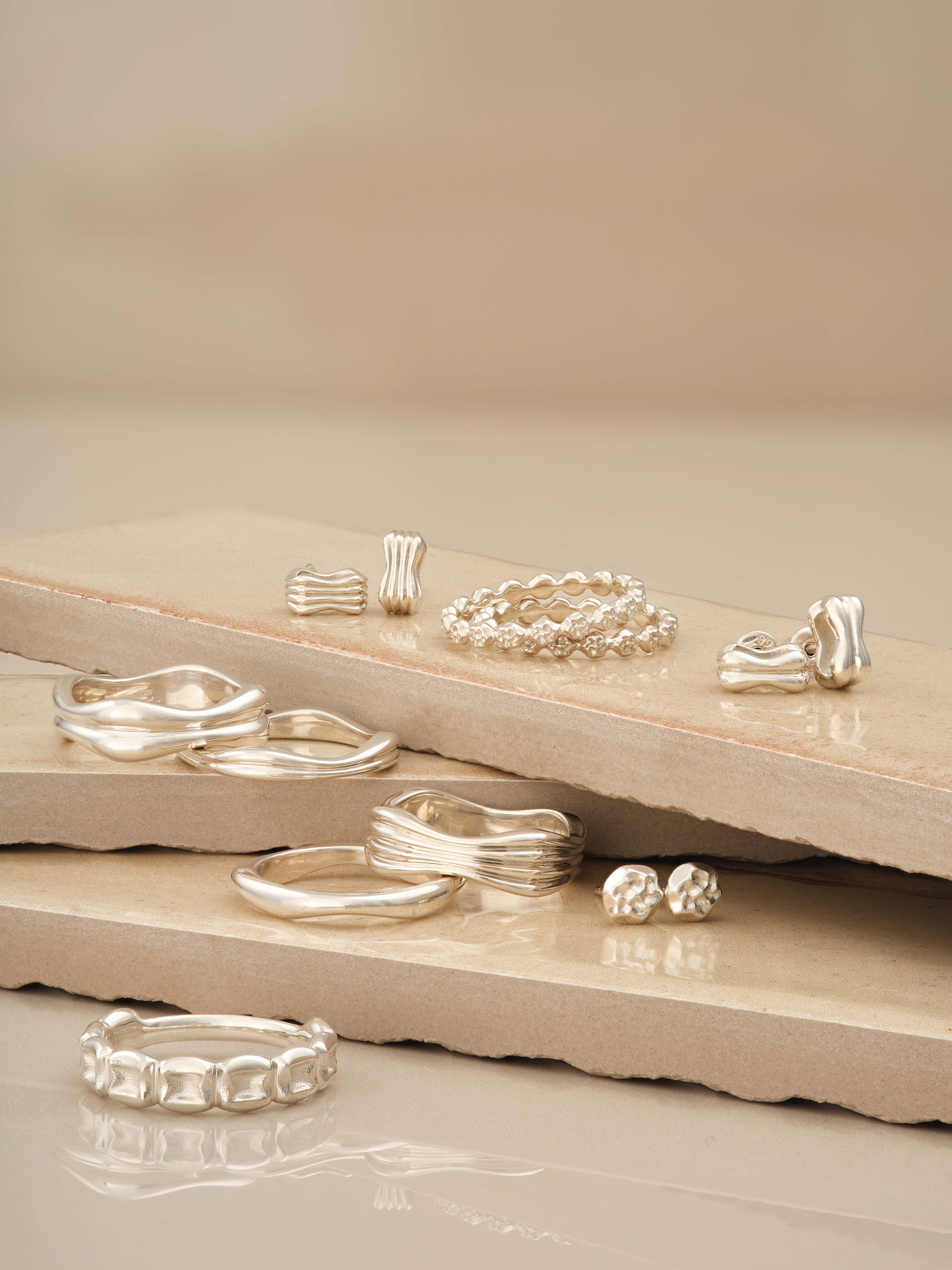 Floral lage earring