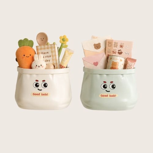 냉장고 자석 수납함 (화이트/민트)