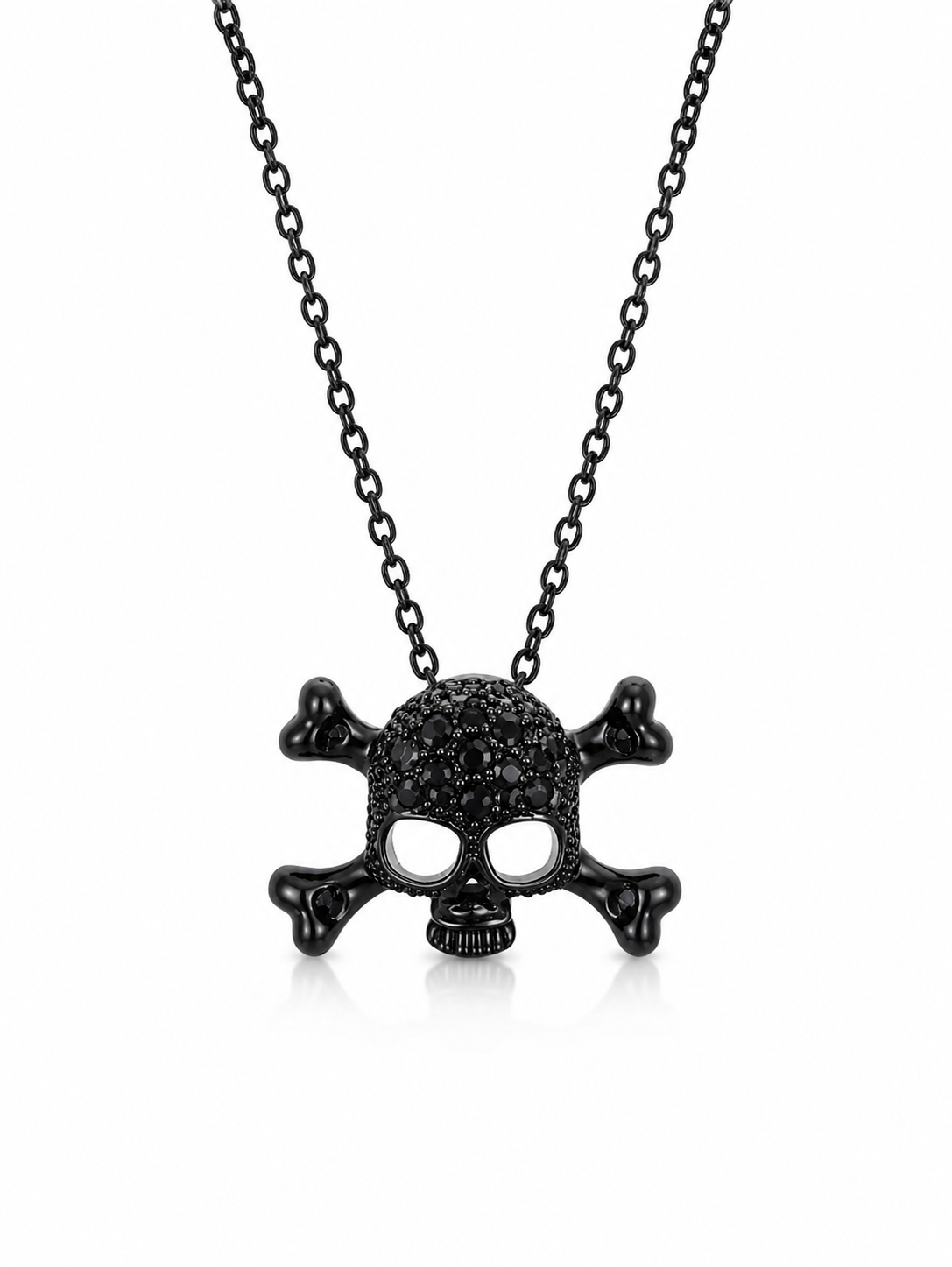 Ｍｉｎｉ Ｂｌａｃｋ ｓｋｕｌｌ ｎｅｃｋｌａｃｅ