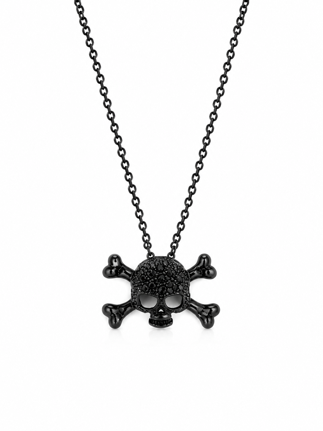 Ｍｉｎｉ Ｂｌａｃｋ ｓｋｕｌｌ ｎｅｃｋｌａｃｅ