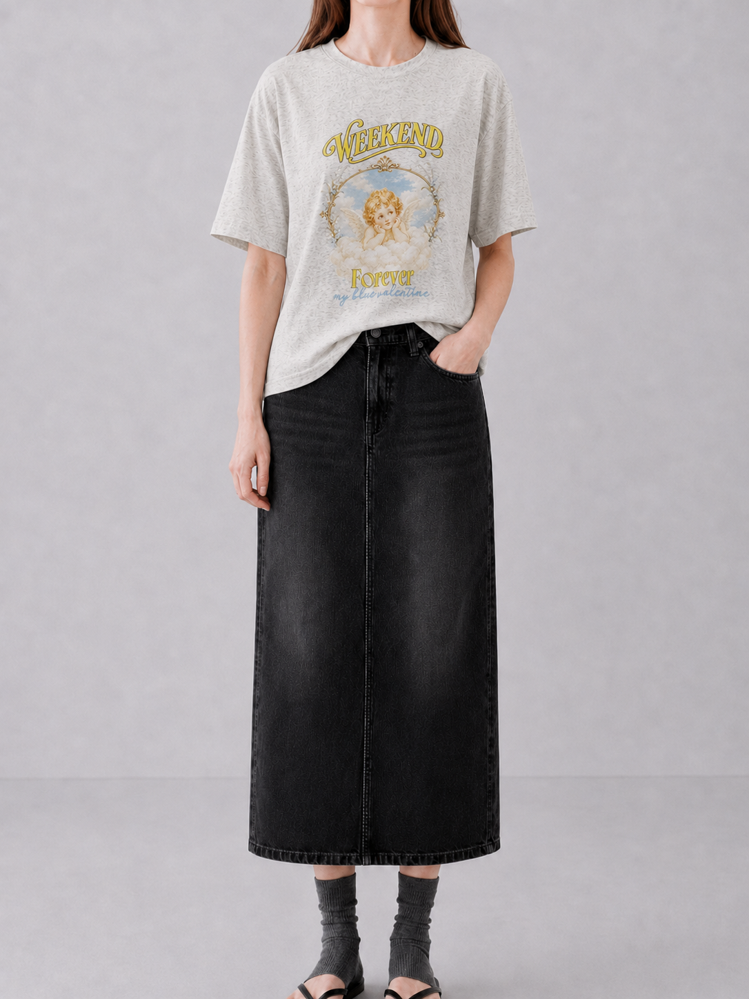 [Weekend Graphic T-shirt] Vintage Angel