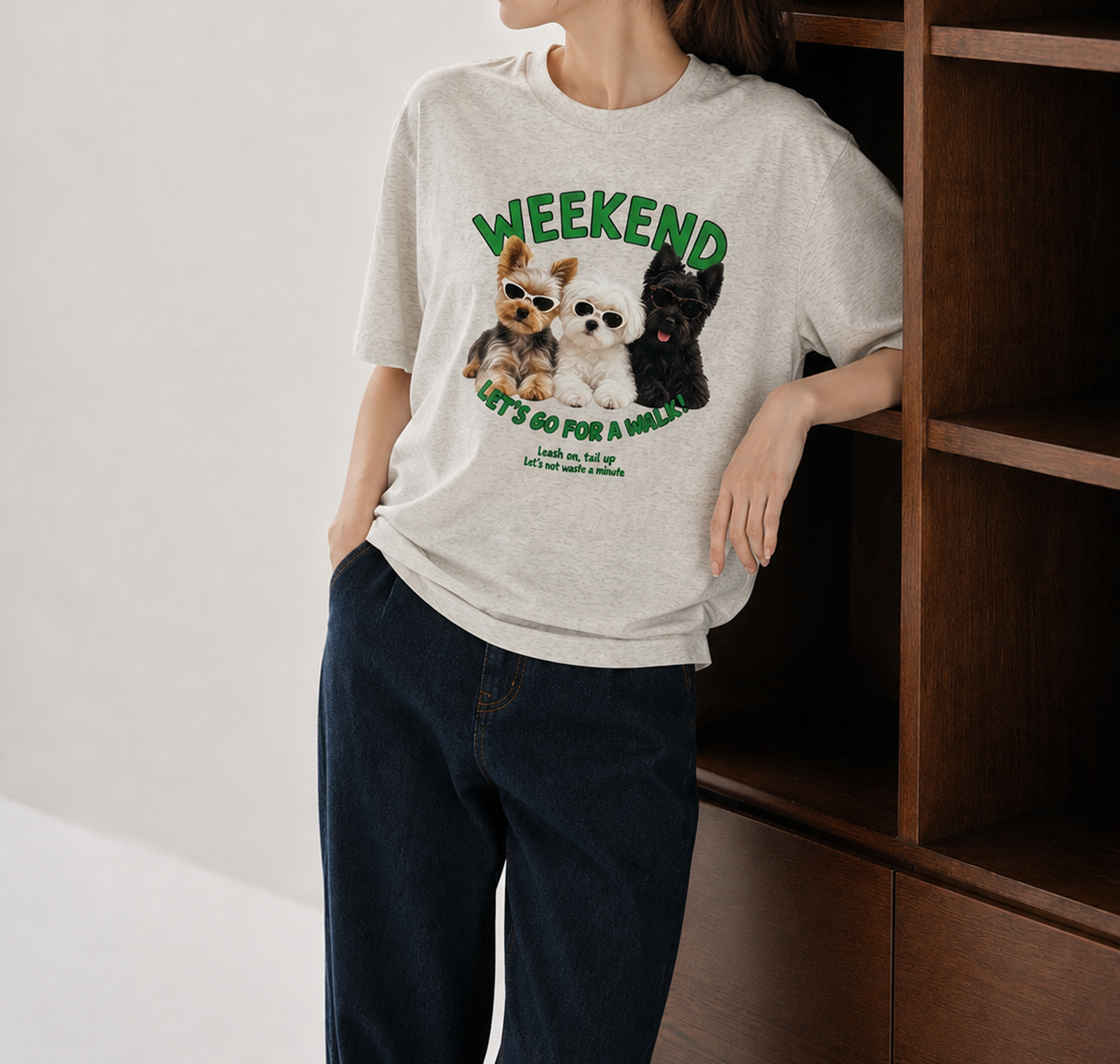 [Weekend Graphic T-shirt] Weekend Walk