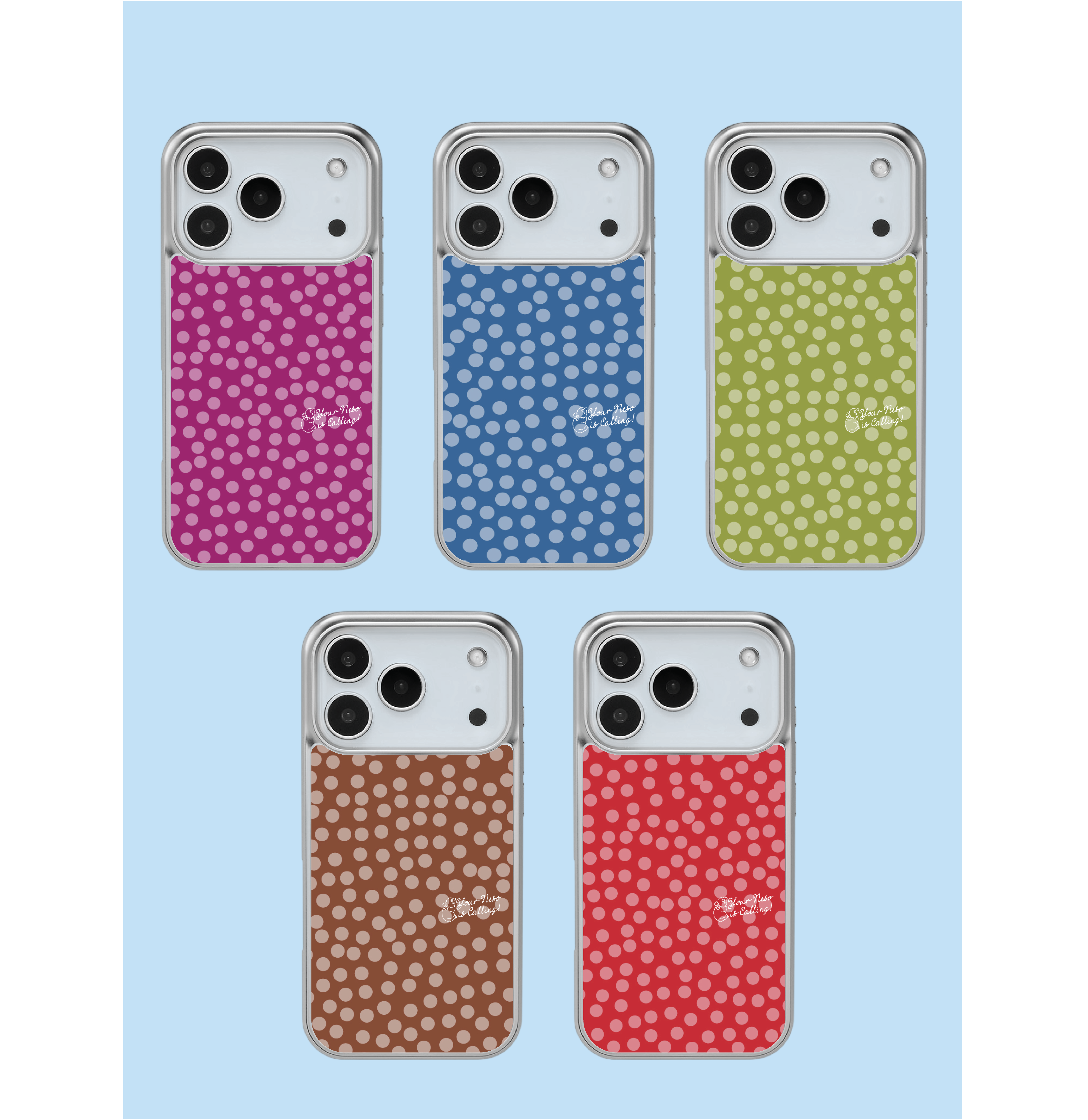 CHUNKY DOTS SILVER BUMPER CASE