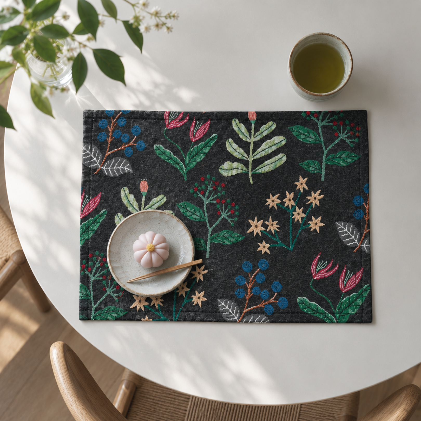 [Matsuo Miyuki] TABLE MAT FLOWER GARDEN∥테이블 매트 플라워 가든