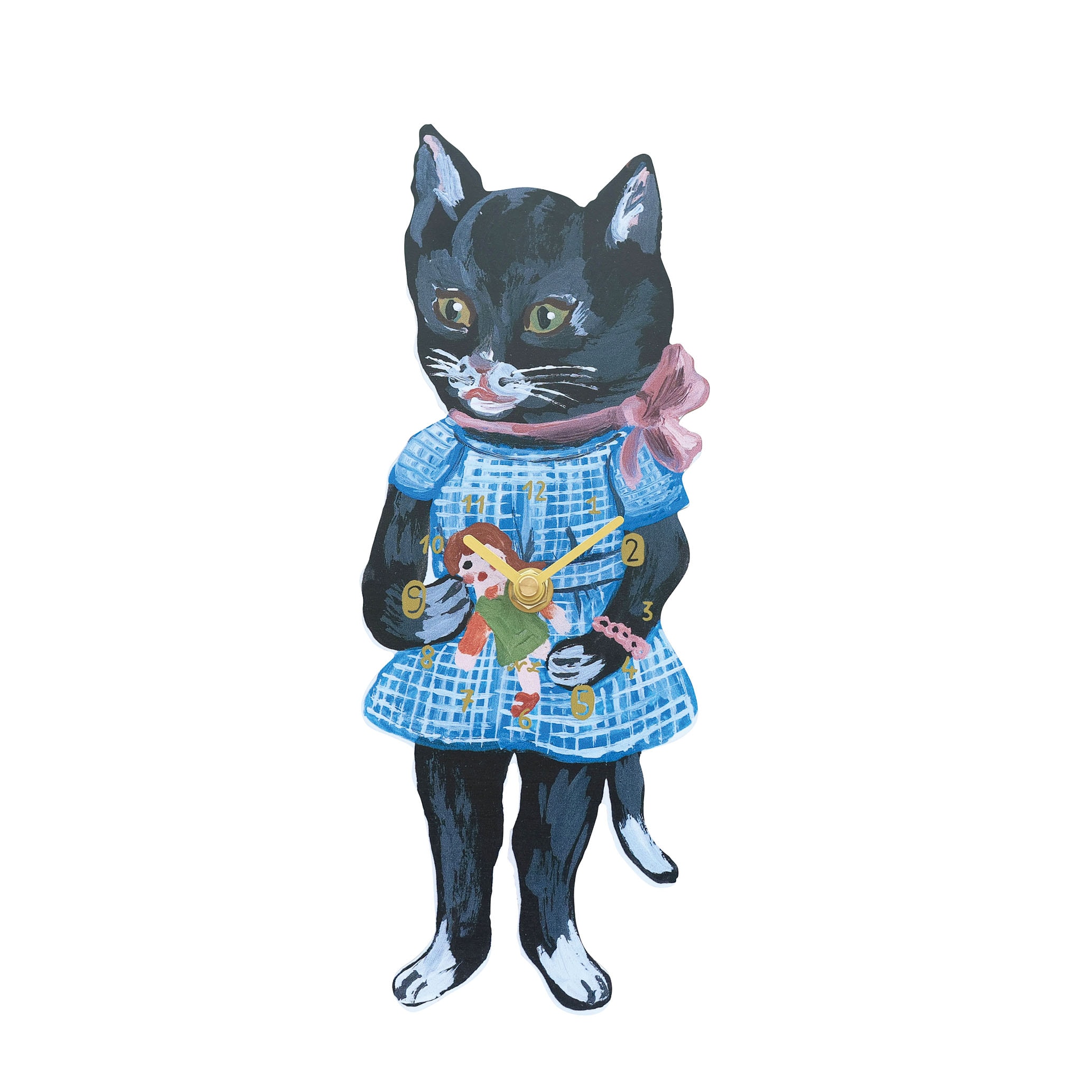 [NATHALIE LÉTÉ] BLACK CAT WALL CLOCK ∥ 블랙 캣 월 클락