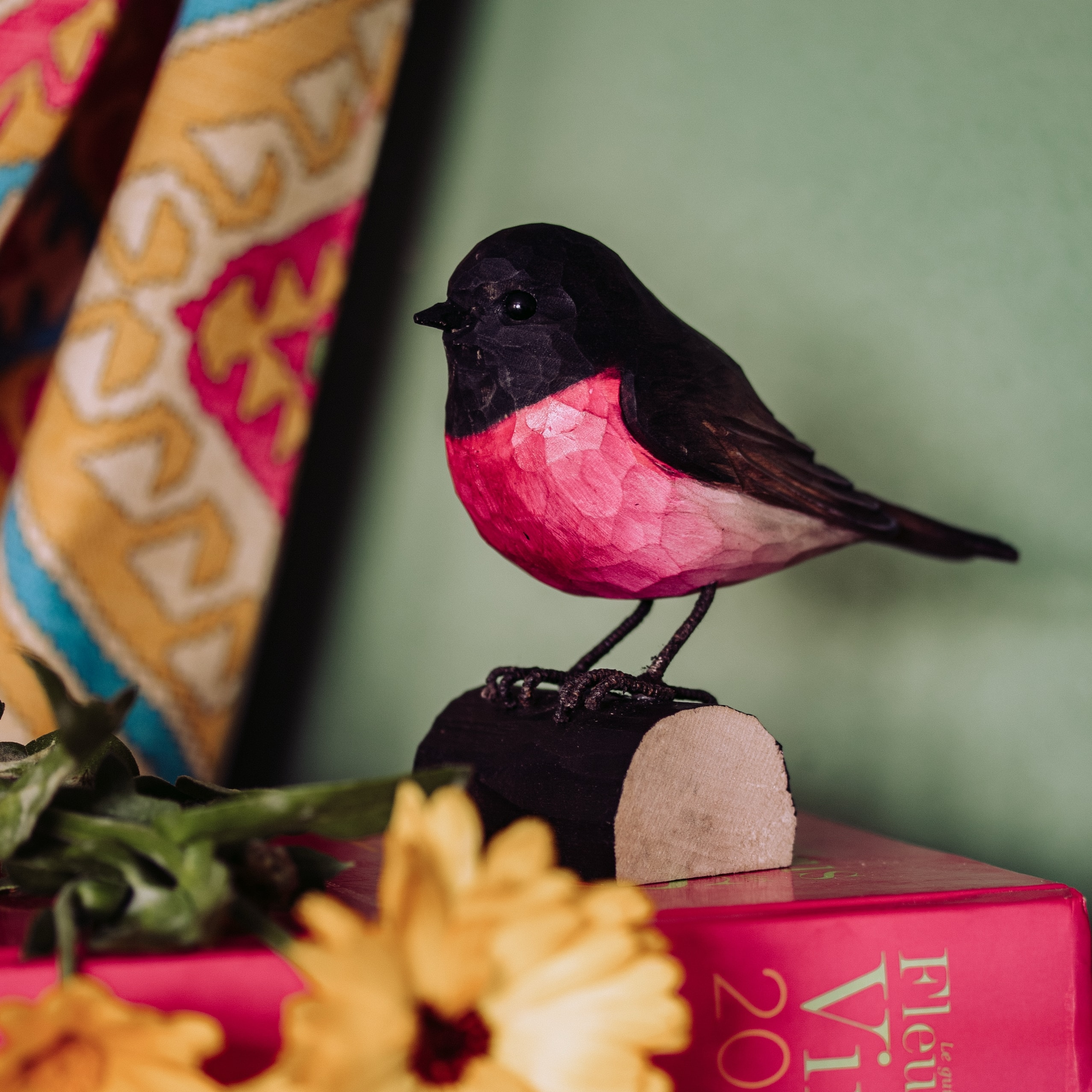 [Wildlife Garden] DecoBird_Pink Robin