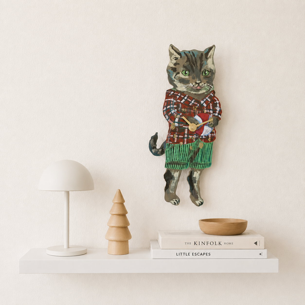 [NATHALIE LÉTÉ] TABBY CAT WALL CLOCK ∥ 태비 캣 월 클락