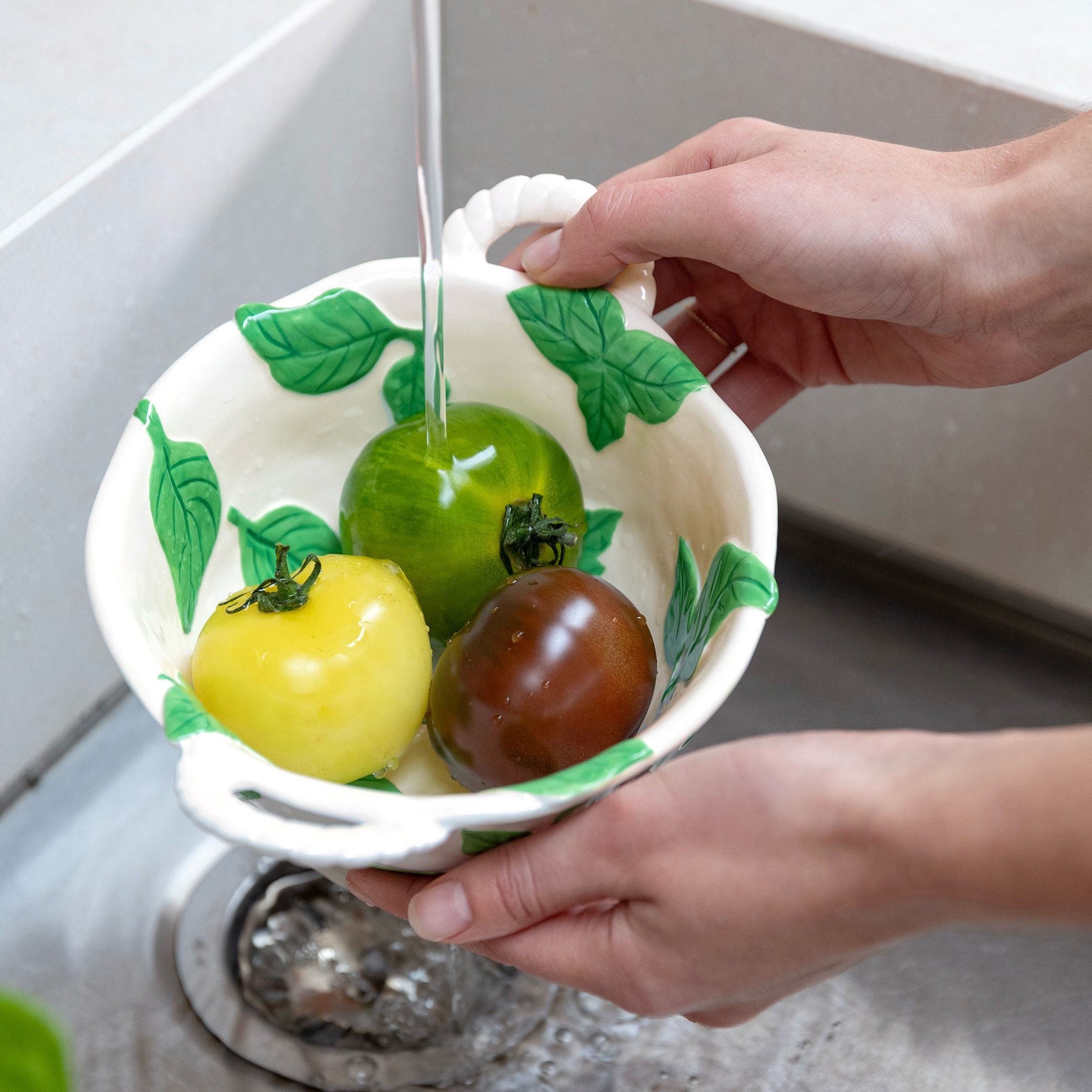 [&Klevering] COLANDER BASIL 포슬린 콜랜더 바질