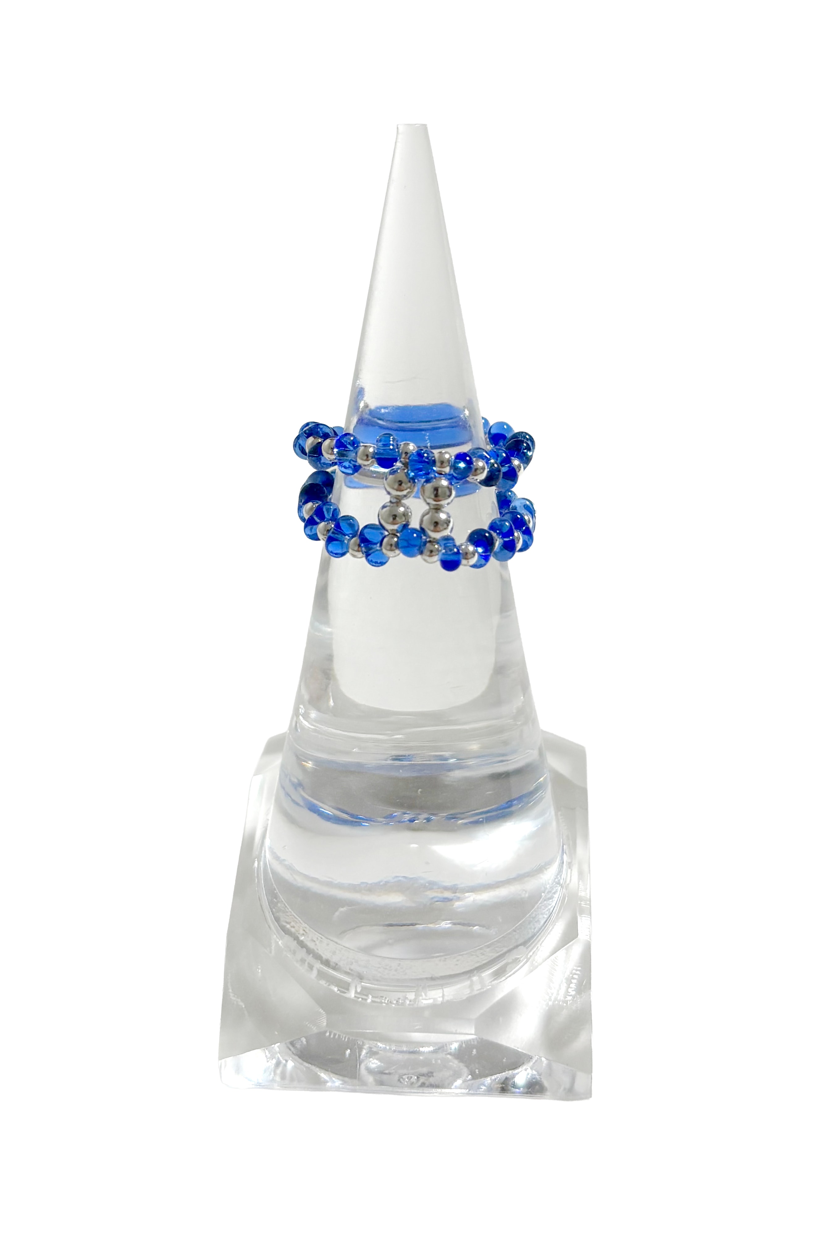 Double combi ring - blue
