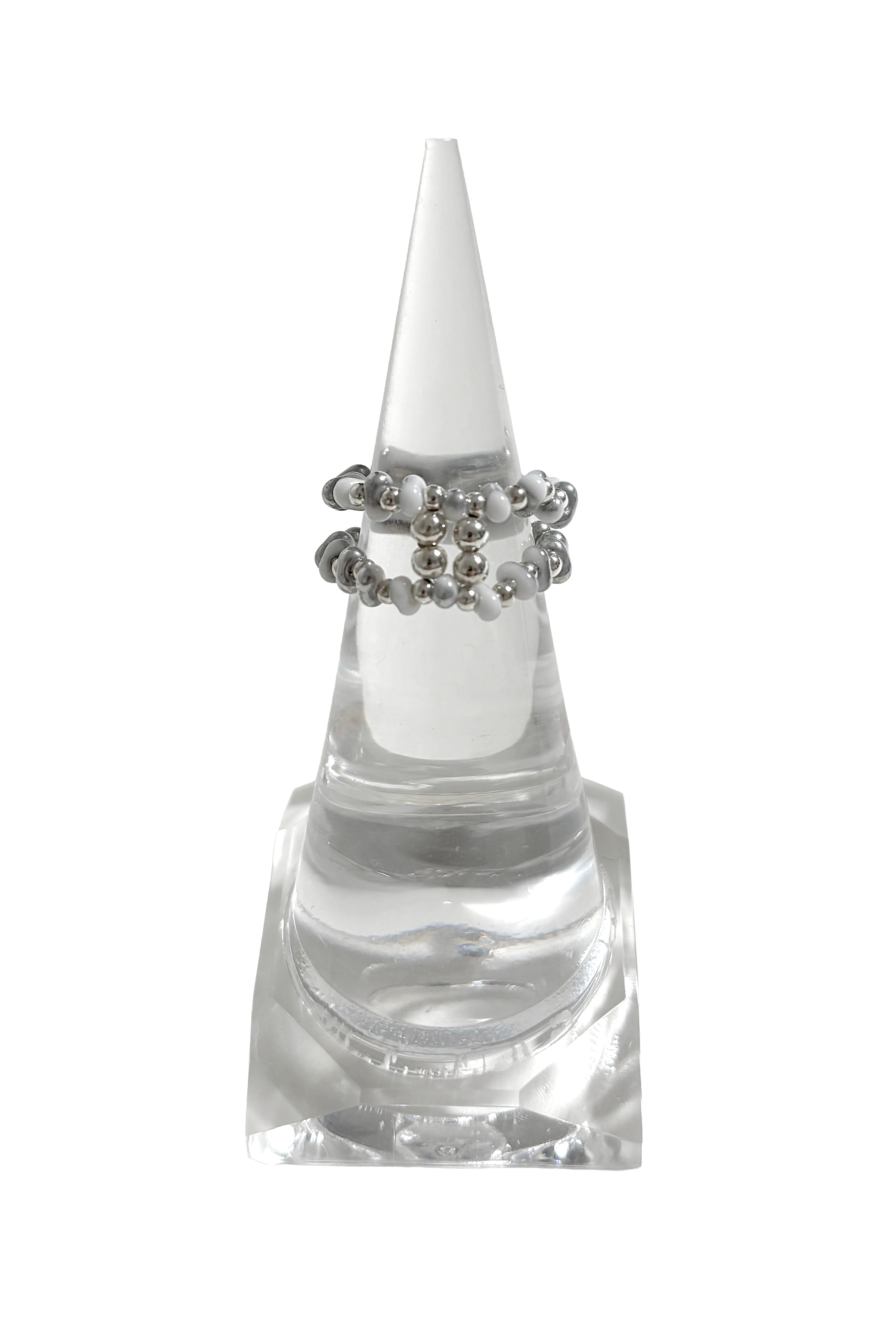 Double combi ring - silver