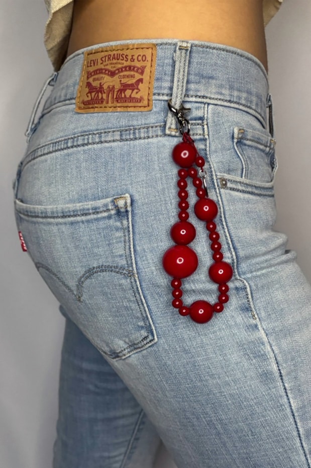 Bloomy keyring - cherry