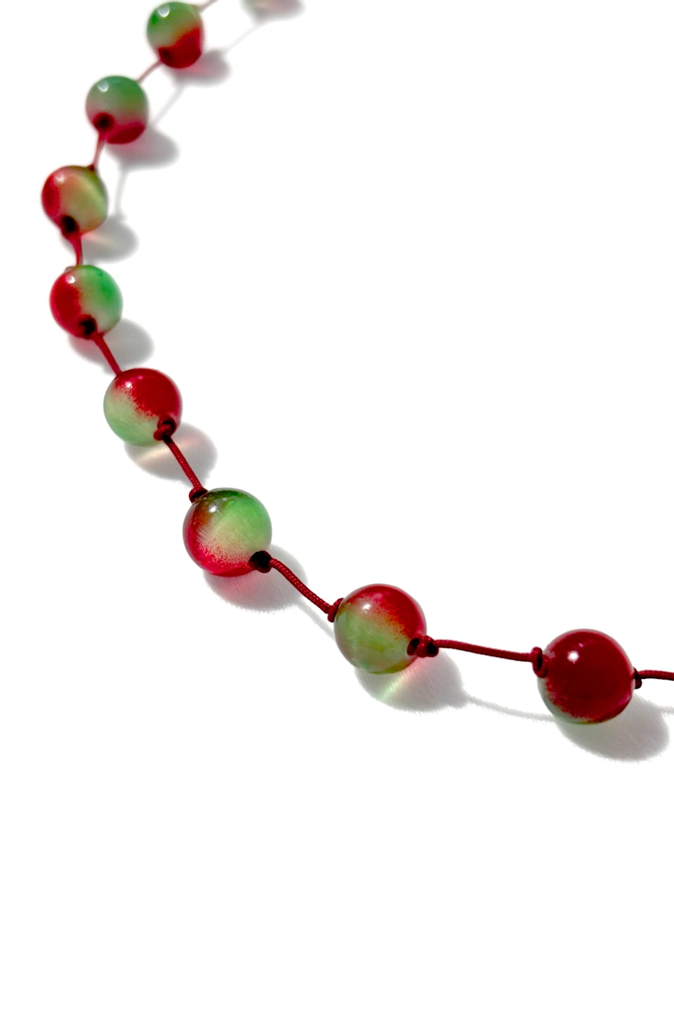 Marble necklace - cherry