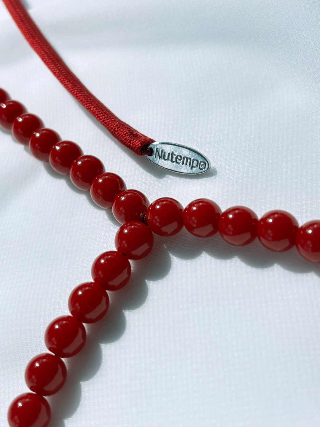 Bead bralette - cherry