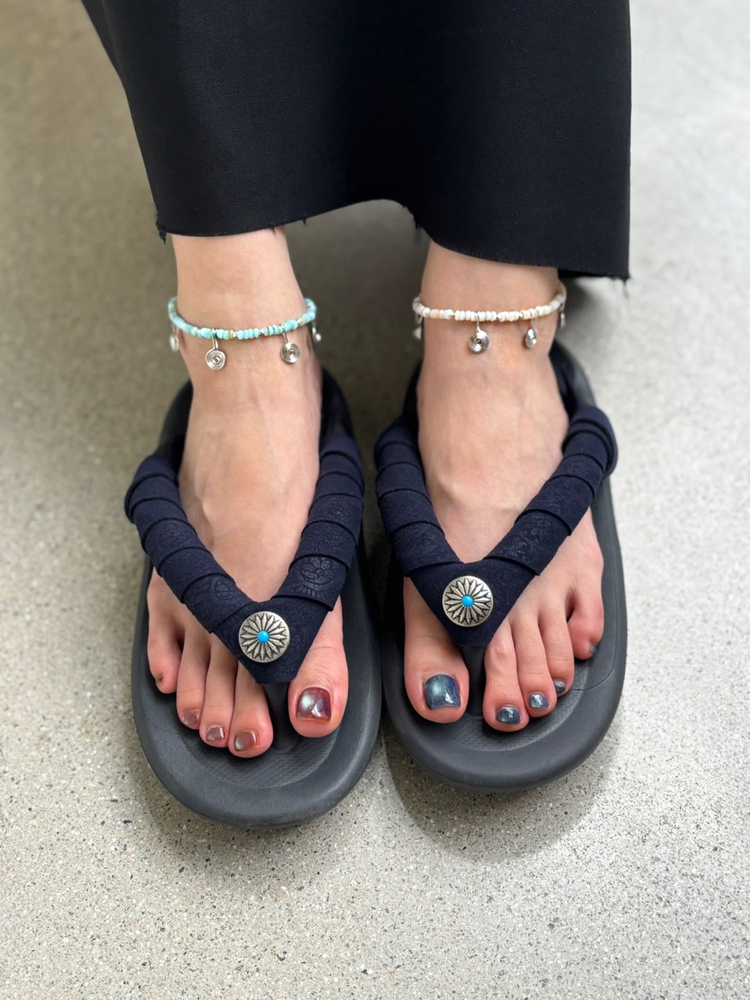 spiral anklet - mint