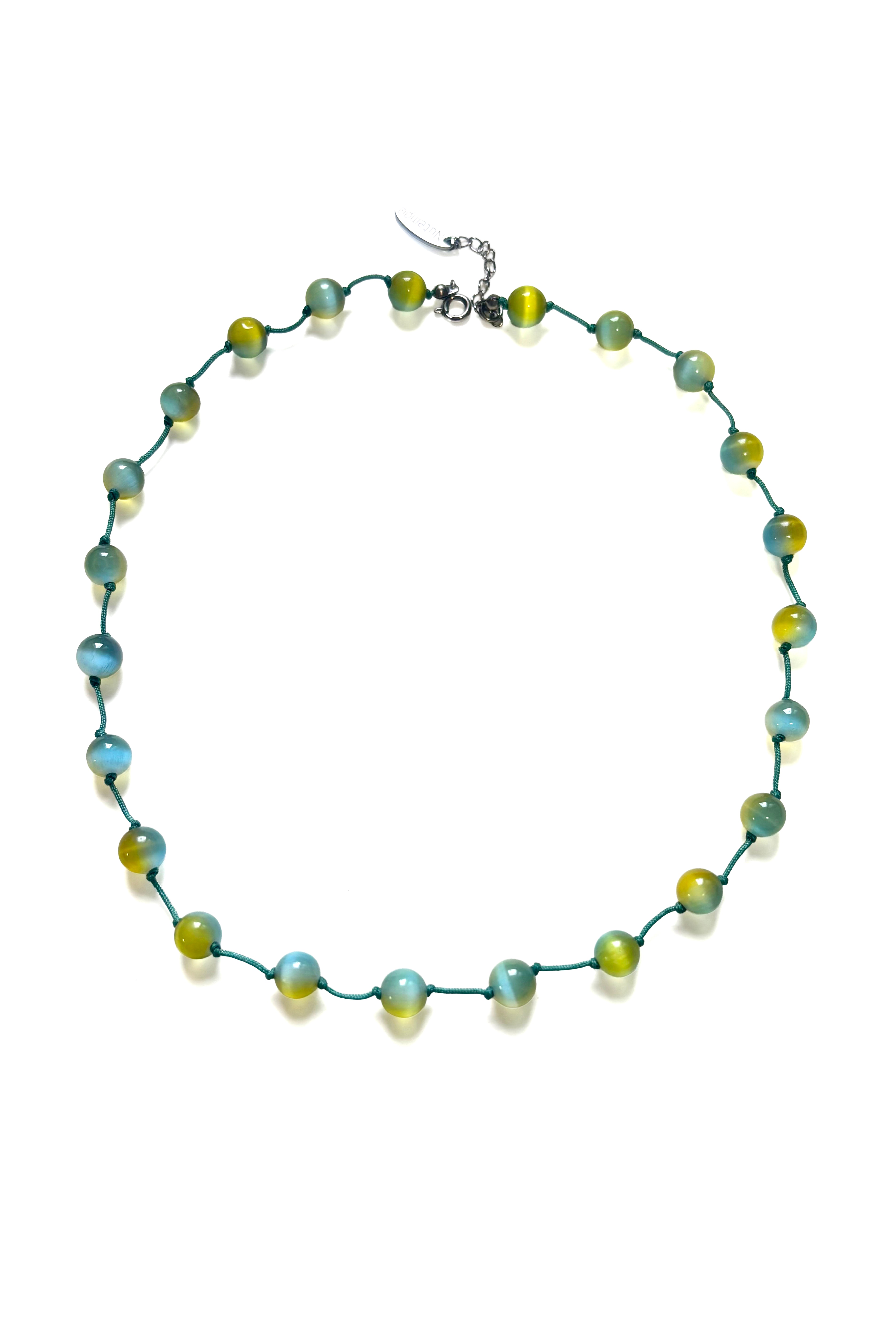 Marble necklace - blue lemonade