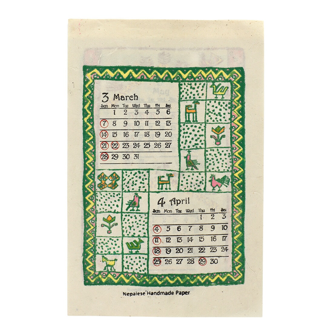2027 NEPAL HANDMADE CALENDAR