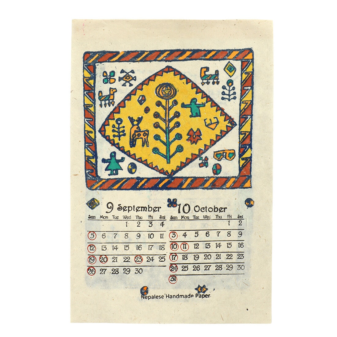 2027 NEPAL HANDMADE CALENDAR