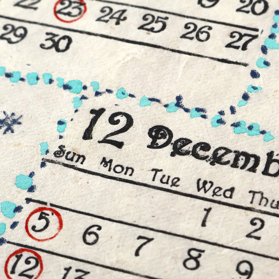 2027 NEPAL HANDMADE CALENDAR