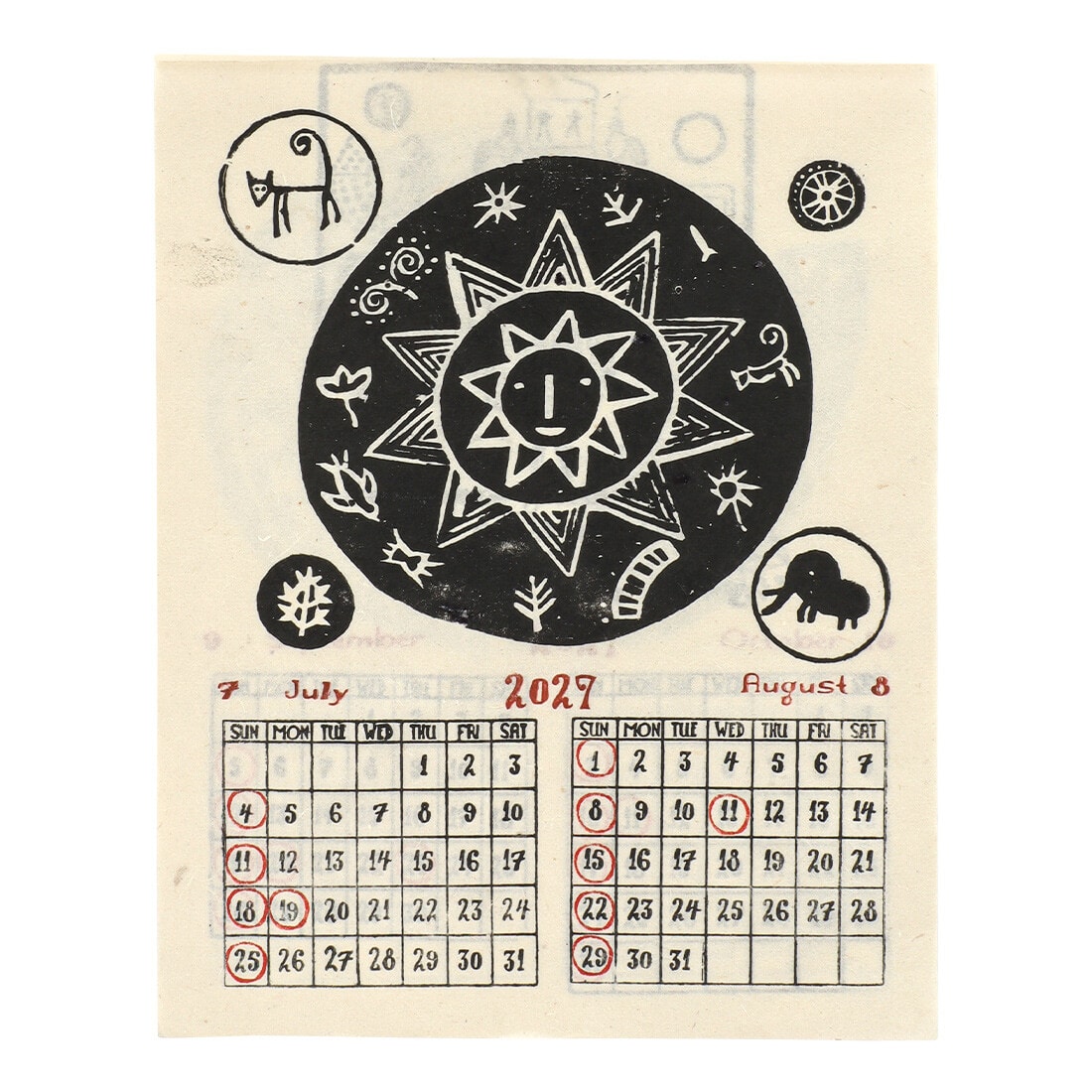 2027 NEPAL HANDMADE CALENDAR