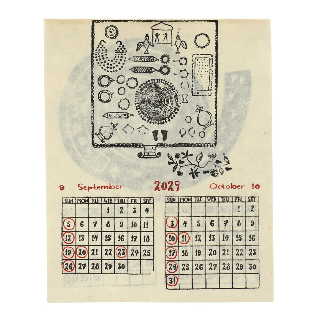 2027 NEPAL HANDMADE CALENDAR
