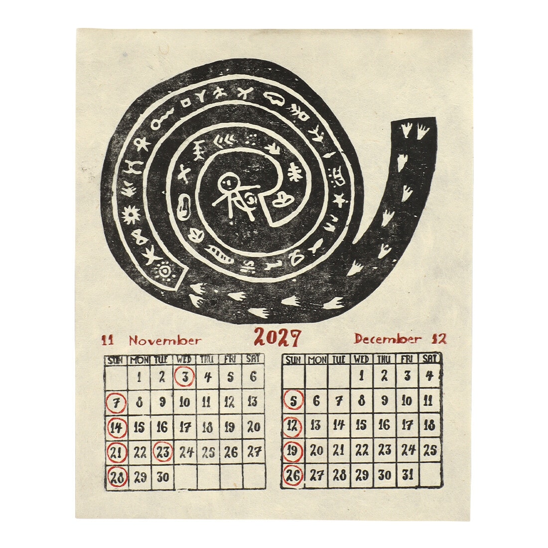 2027 NEPAL HANDMADE CALENDAR