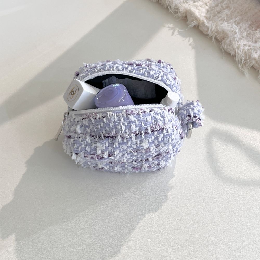 [OIA] Mini pouch - tweed purple