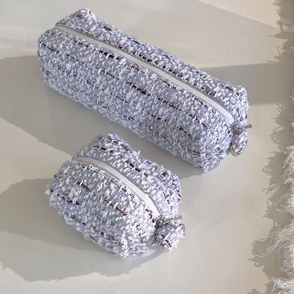 [OIA] Mini pouch - tweed purple