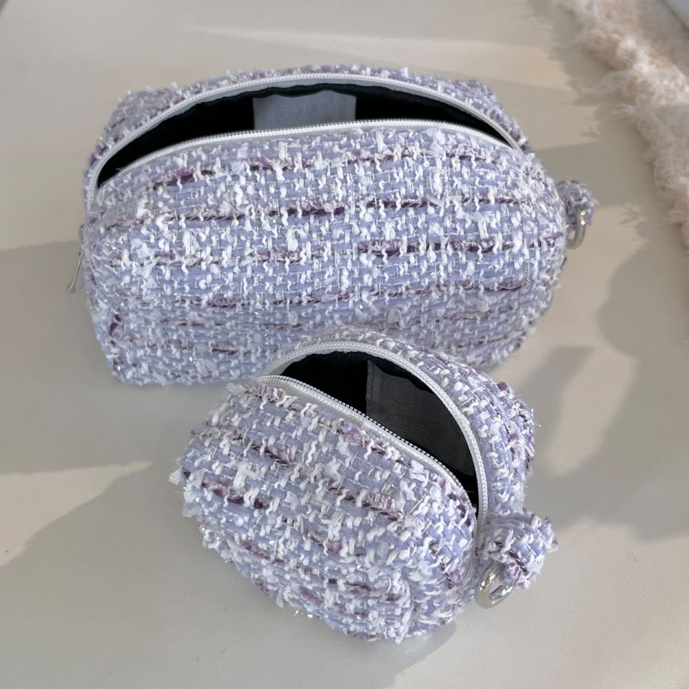 [OIA] Plump pouch - tweed purple