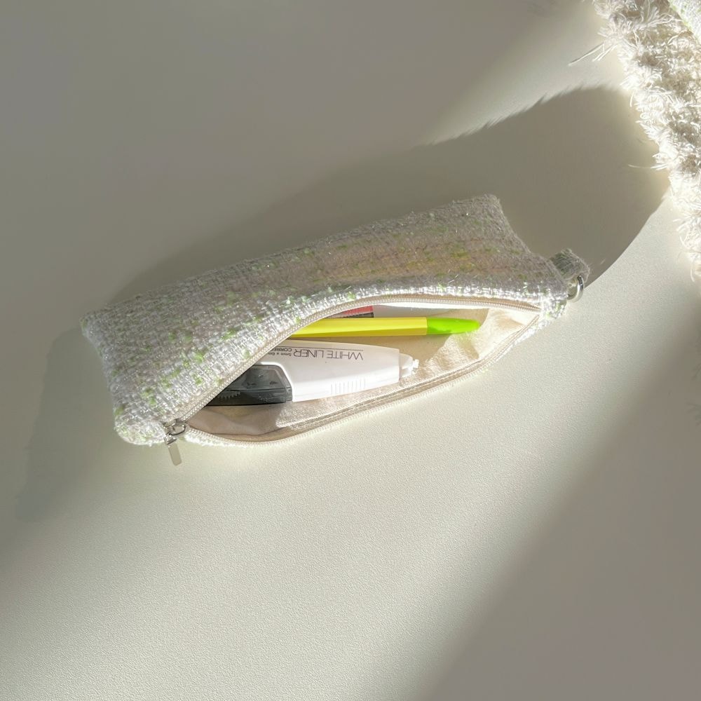 [OIA] Flat pencil case - tweed melon