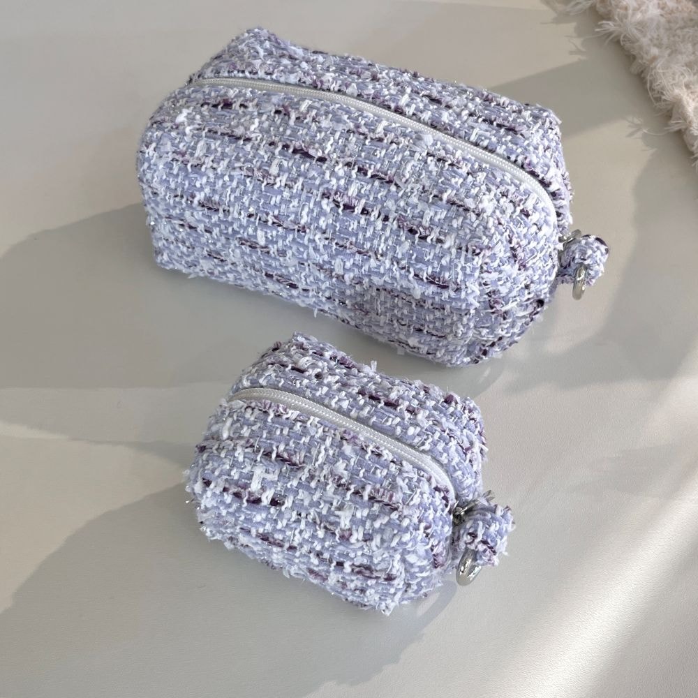[OIA] Plump pouch - tweed purple