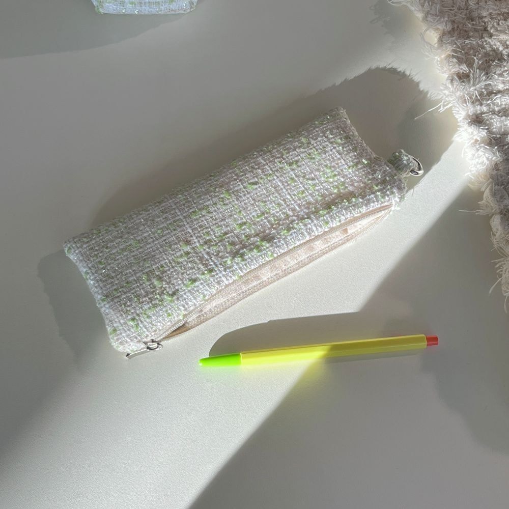 [OIA] Flat pencil case - tweed melon