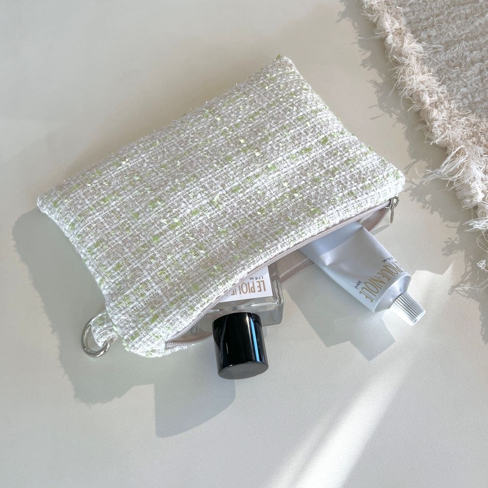 [OIA] Flat pouch - tweed melon
