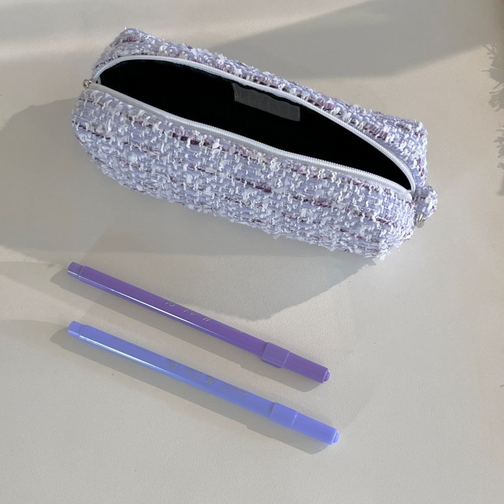 [OIA] Plump pencil case - tweed purple