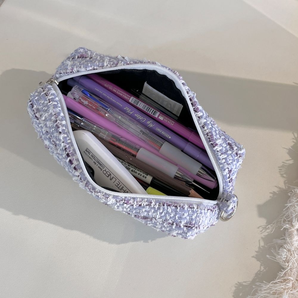 [OIA] Plump pencil case - tweed purple