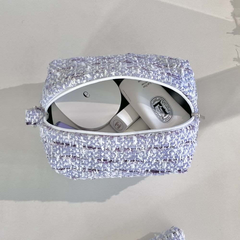 [OIA] Plump pouch - tweed purple