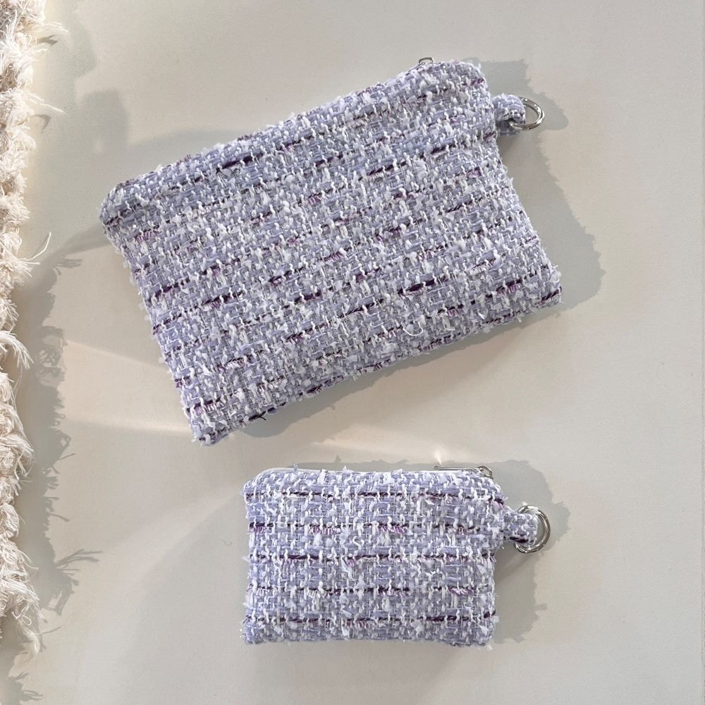 [OIA] Card pouch - tweed purple