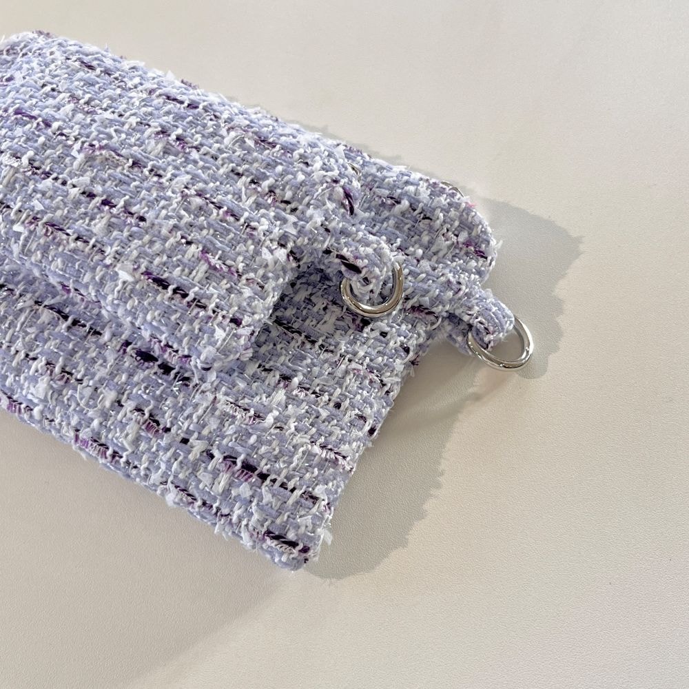 [OIA] Card pouch - tweed purple
