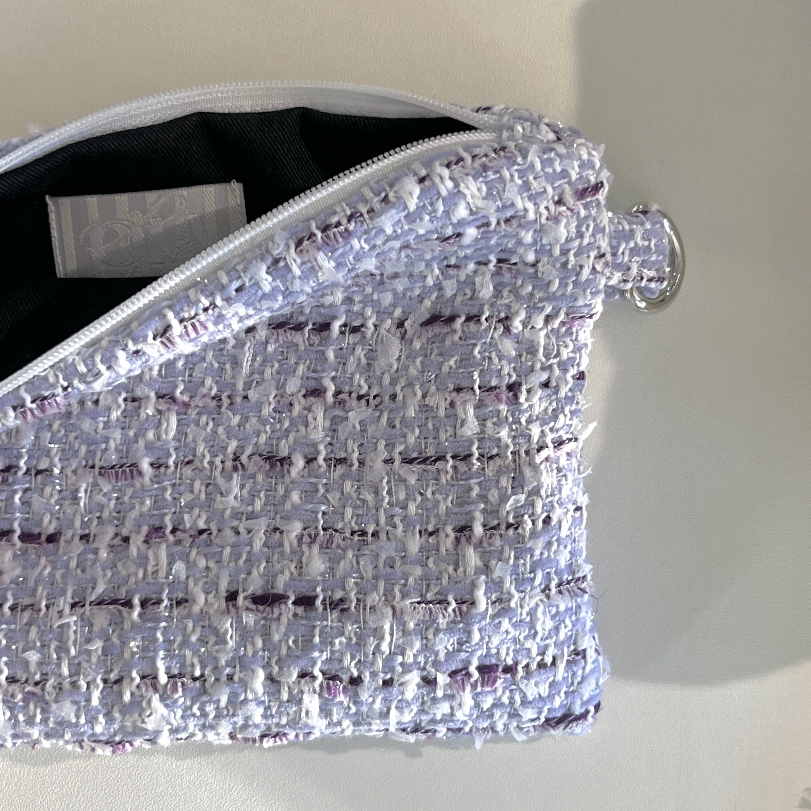 [OIA] Flat pouch - tweed purple