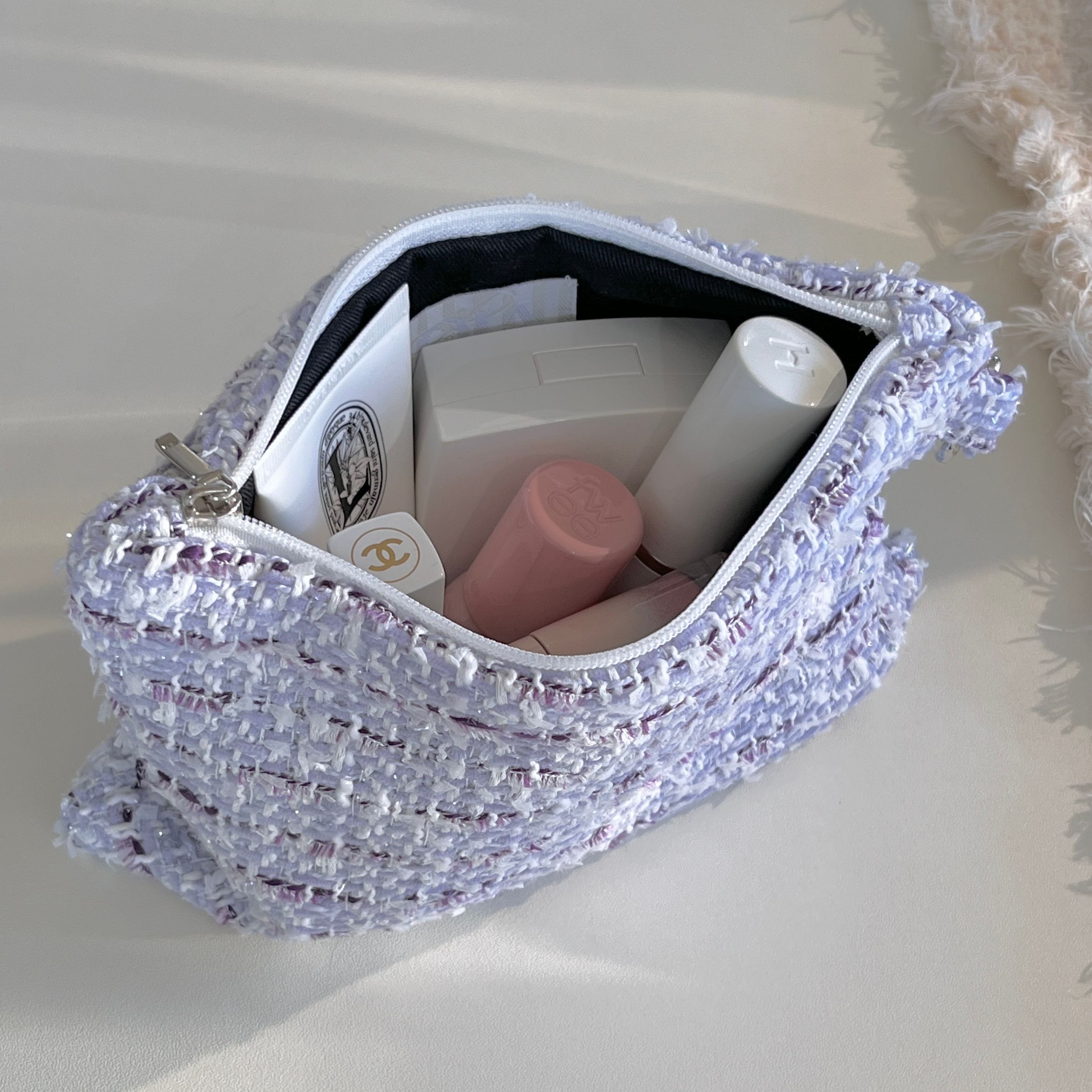 [OIA] Flat pouch - tweed purple