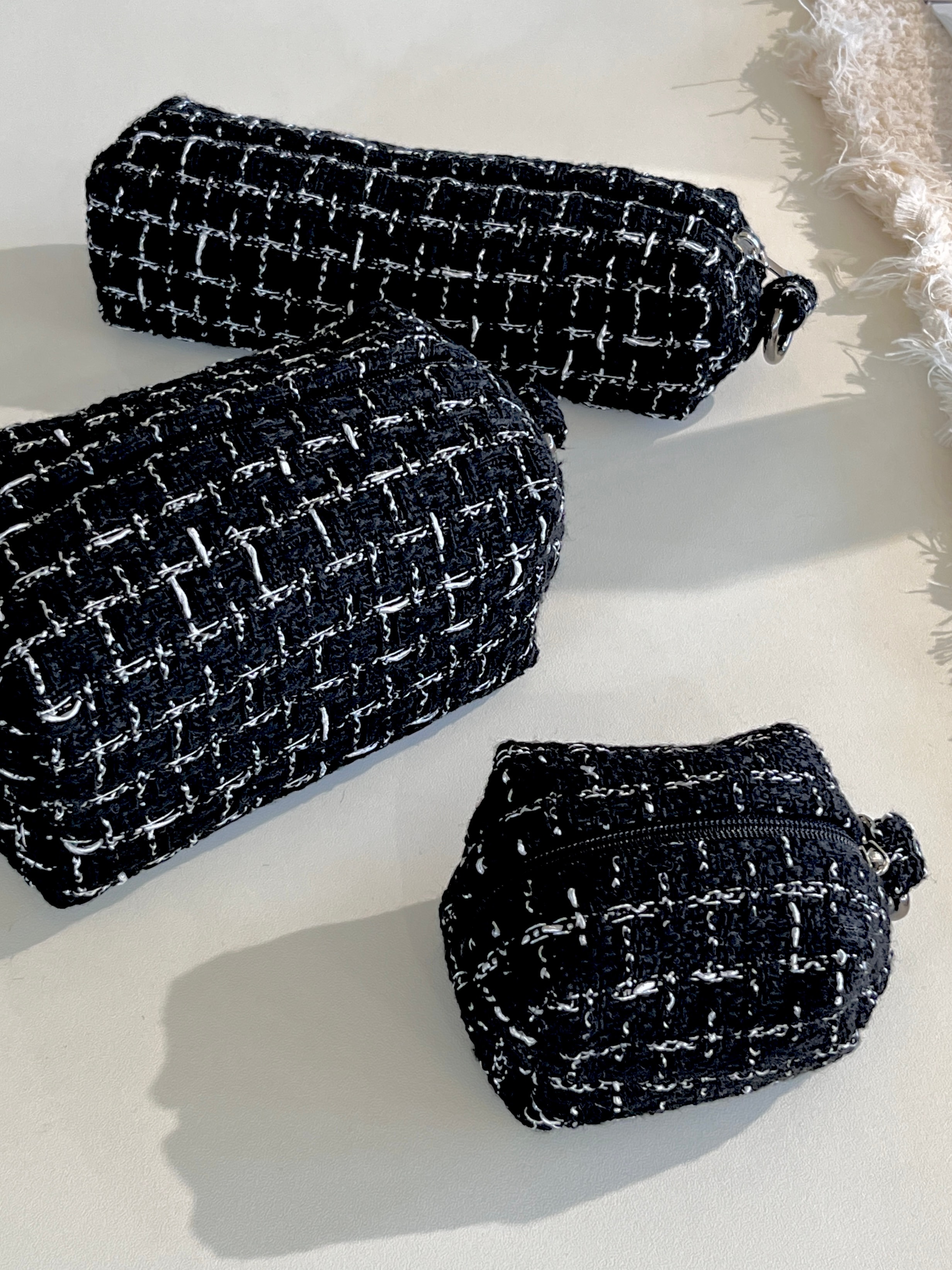 [OIA] Mini pouch - tweed black