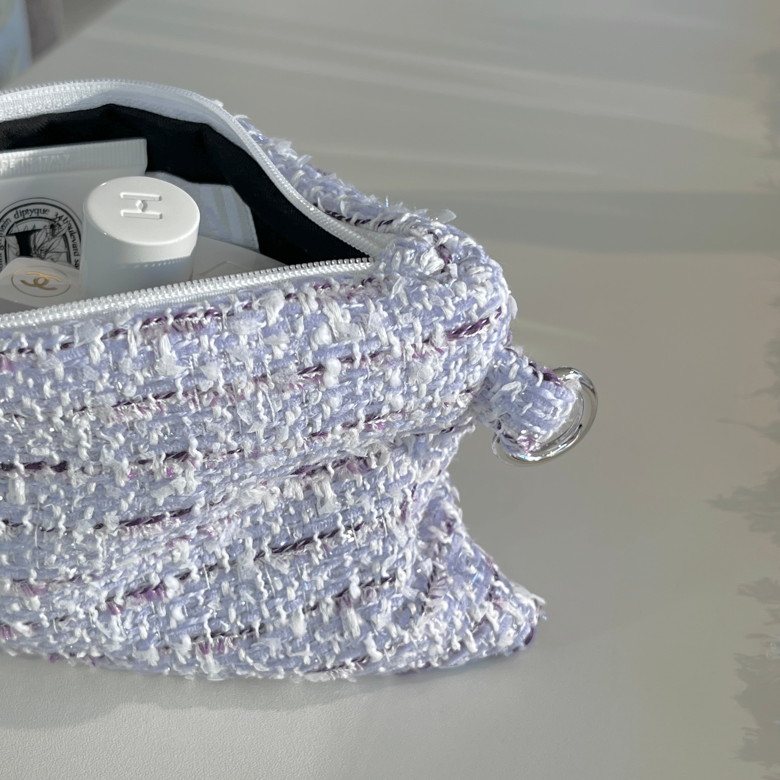 [OIA] Flat pouch - tweed purple