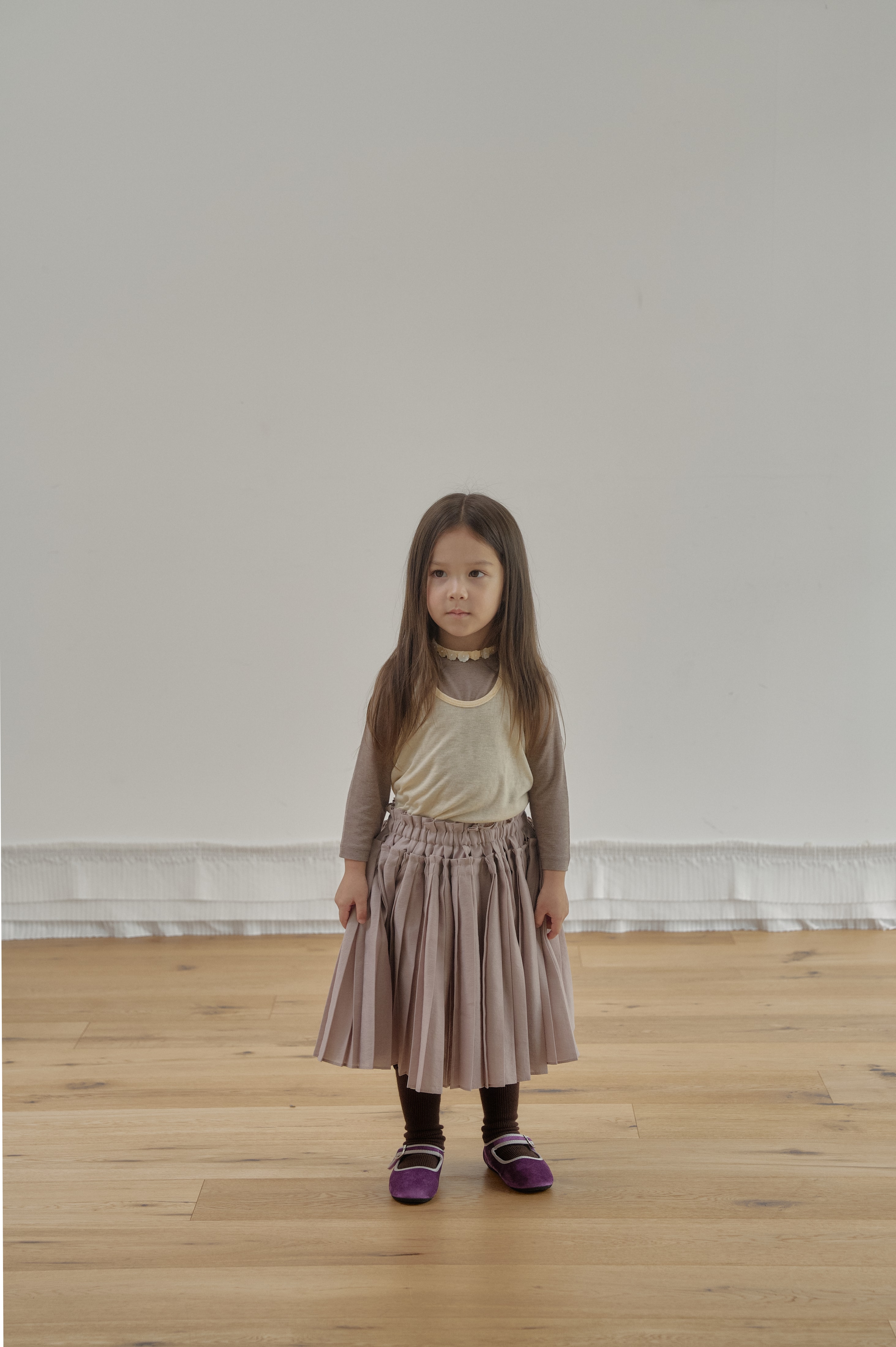 Hazel Pleated Skirt - Dusty Taupe