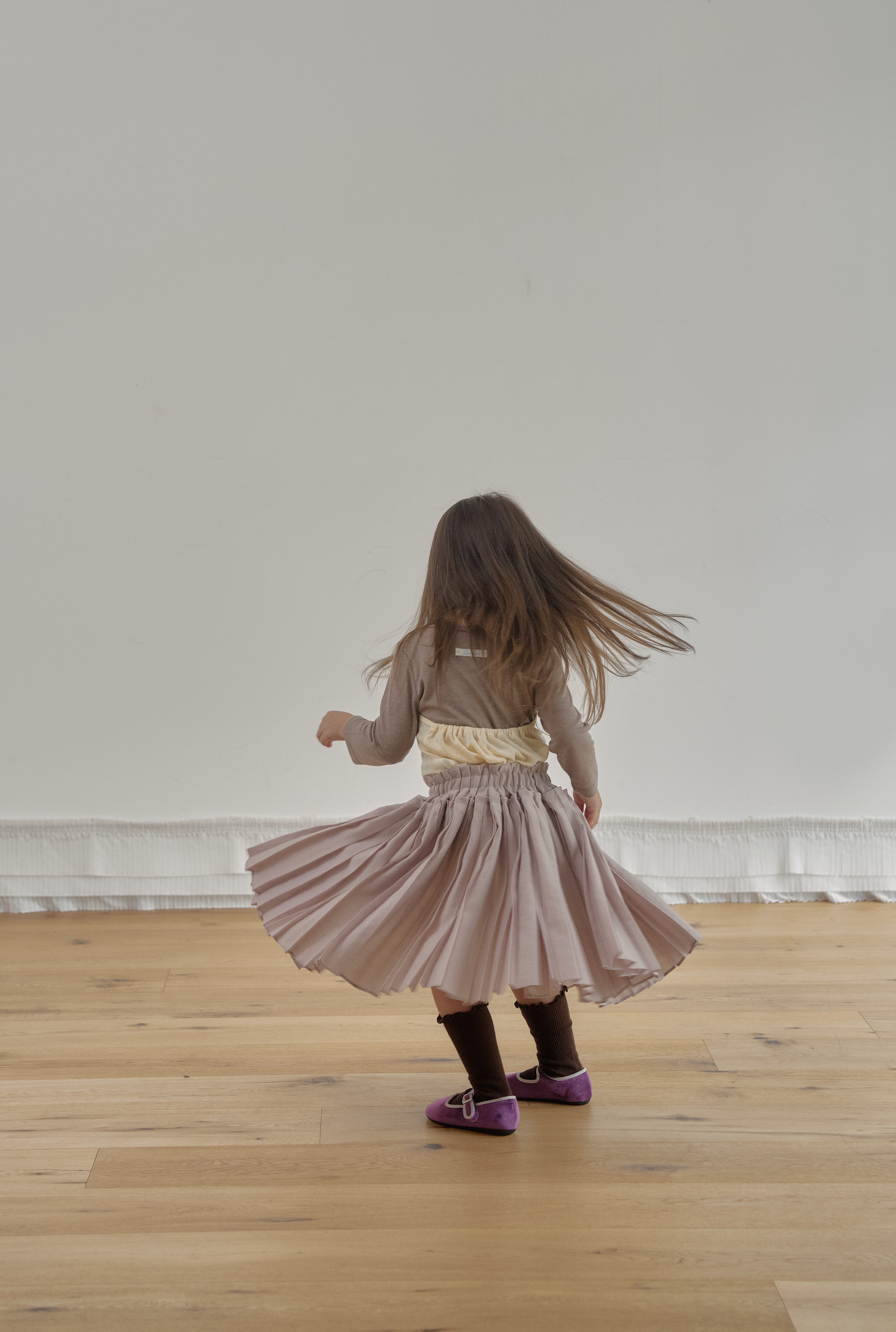 Hazel Pleated Skirt - Dusty Taupe